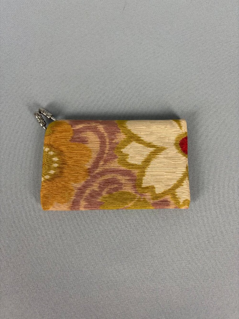 Ayanokoji Kyoto Japan Floral Fabric Clasp Coin Purse Wallet Pouch